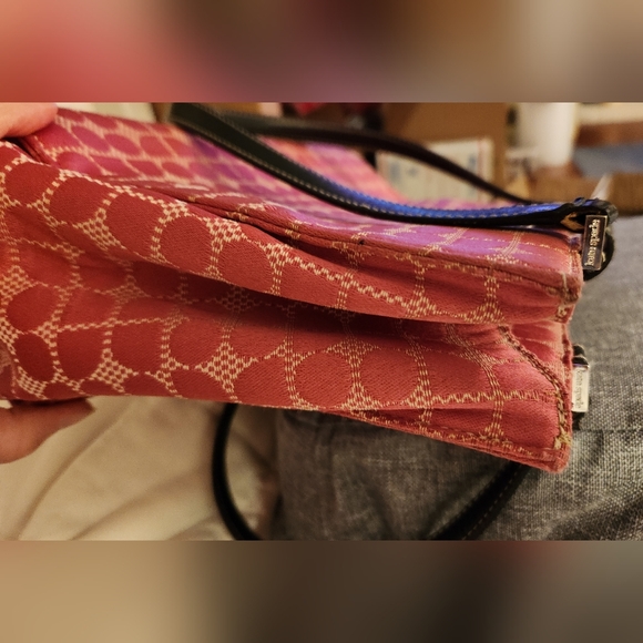 Vintage Kate Spade Classic Dot Noel Pink Shoulderbag Tote Purse - Picture 16 of 16